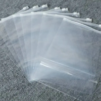 PE透明拉链袋 警示包装袋 磨砂塑料自封袋 服装收纳袋